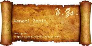 Wenczl Zsolt névjegykártya